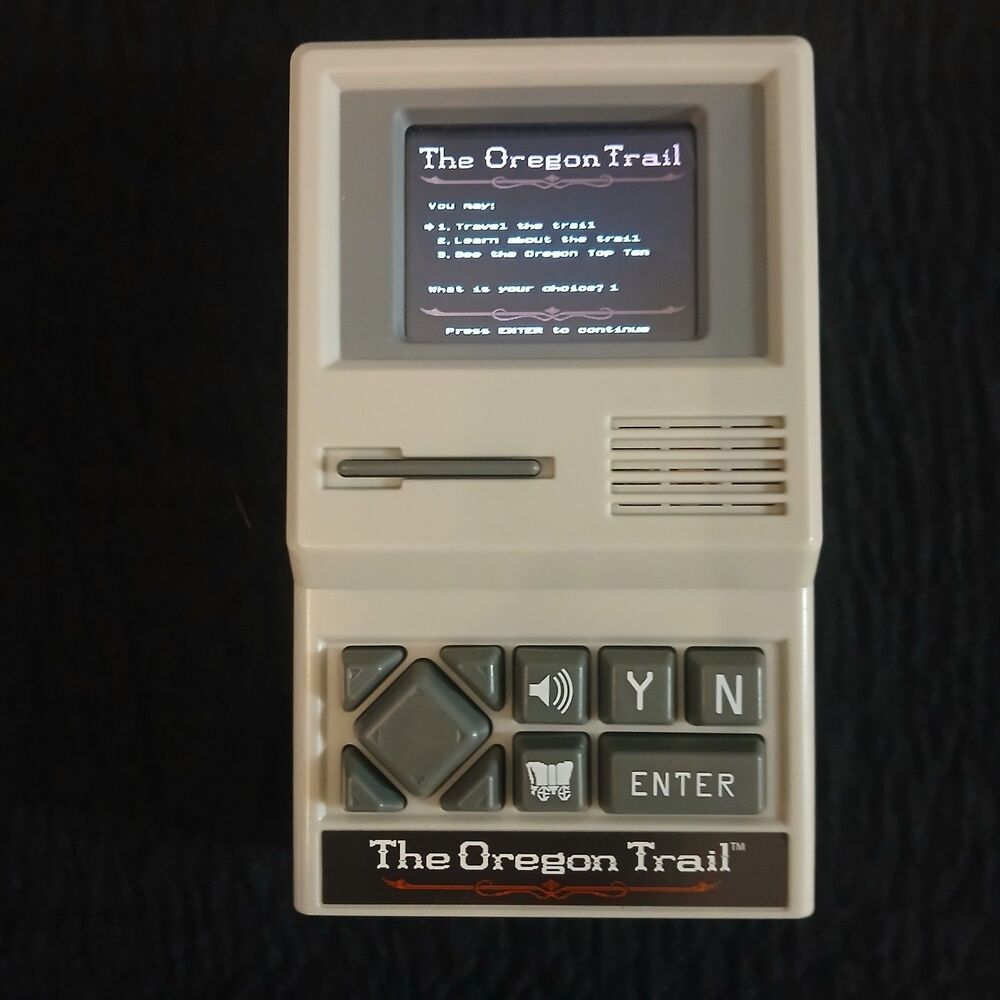 THE OREGON TRAIL Electronic Handheld Retro Classic Computer Video Game Tested